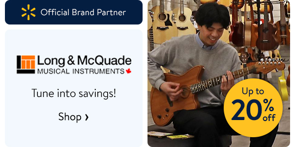 Up to 20% off - Long & McQuade - Tune into savings!