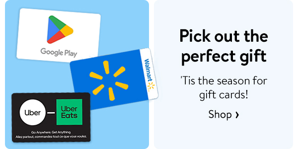 Pick out the perfect gift - 'Tis the season for gift cards!