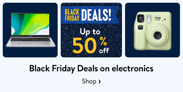 Black Friday Deals on electronics - Up to 50% off