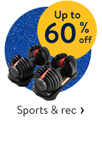 Up to 60% off - Sports & rec