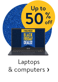 Up to 50% off - Laptops & computers