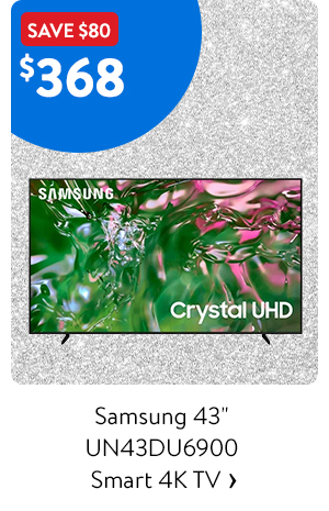 Samsung 43 inch UN43DU6900 Smart 4K TV