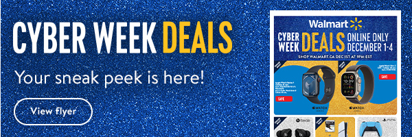 CYBER WEEK DEALS - Your sneak peek is here!