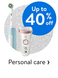 Up to 40% off - Personal care