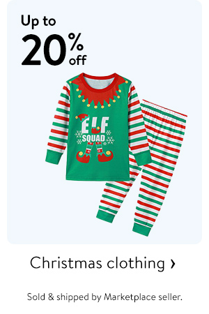 Up to 20% off - Christmas clothing - Sold & shipped by Marketplace seller.