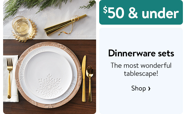 $50 & under - Dinnerware sets - The most wonderful tablescape!