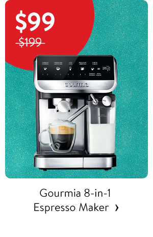 Gourmia 8-in-1 Espresso Maker