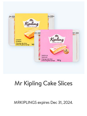 Mr Kipling Cake Slices - MRKIPLINGS expires Dec 31, 2024.