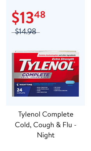 Tylenol Complete Cold, Cough & Flu - Night