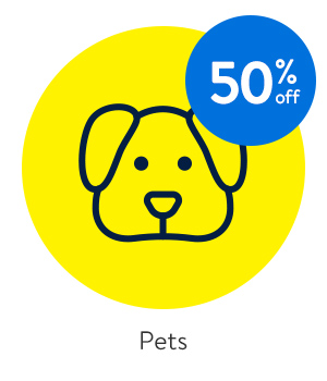 50% off - Pets