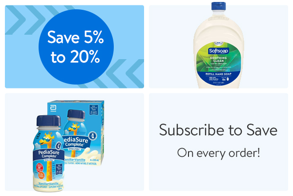 Save 5% to 20% - Subscribe to Save - On every order!