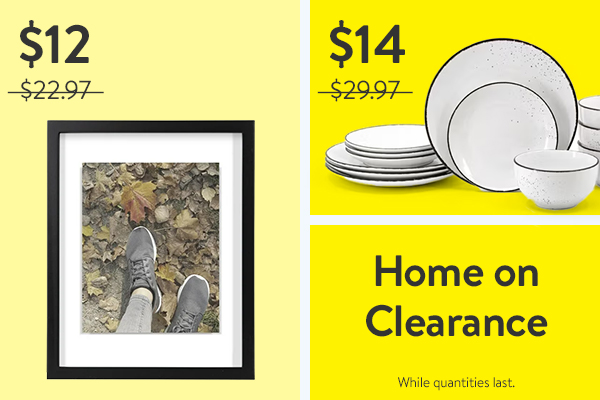 Home on Clearance - While quantities last.