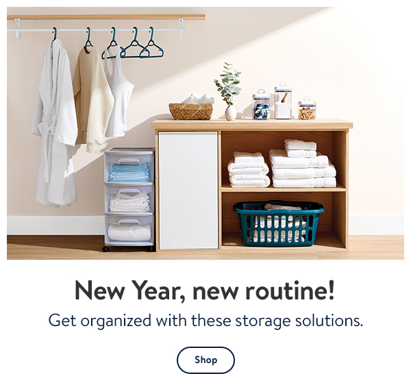 New Year, new routine! Get organized with these storage solutions.