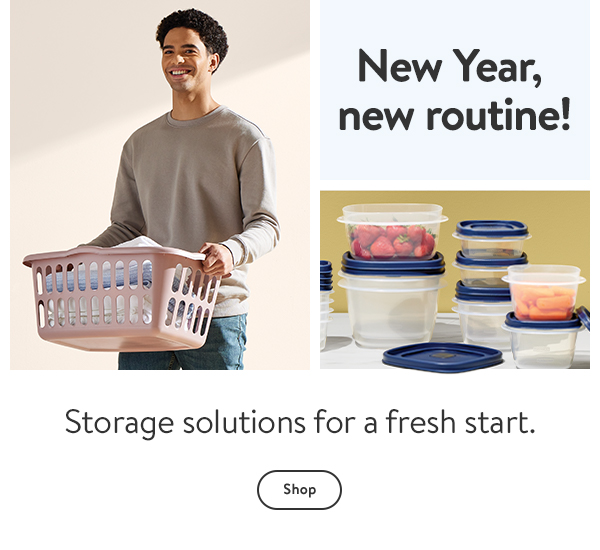 New Year, new routine! Storage solutions for a fresh start.