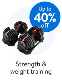 Up to 40% off - Strength & weight training