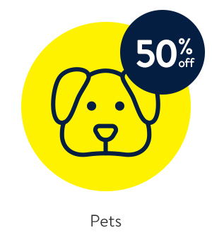 50% off - Pets