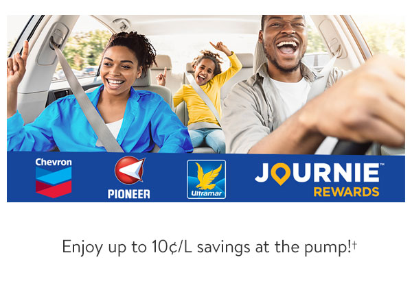 Journie - Enjoy up to 10¢/L savings at the pump!†