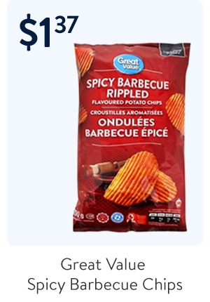 Great Value Spicy Barbecue Chips