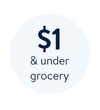 $1 & under grocery