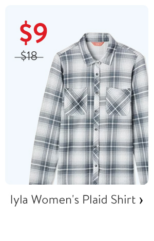 $9 - Iyla Women's Plaid Shirt