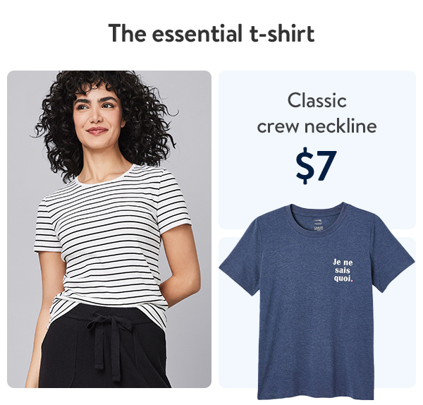 The essential t-shirt - $7 - Classic crew neckline