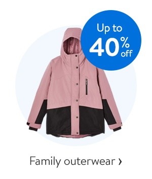 Family outerwear - Up to 40% off