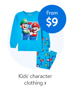 Kids' character clothing - From $9