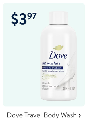 $3.97 - Dove Travel Body Wash