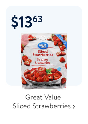 Great Value Sliced Strawberries