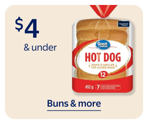$4 & under - Buns & more