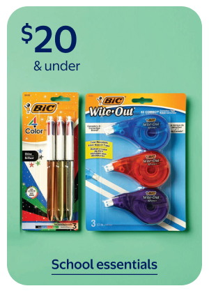 $20 & under - School essentials