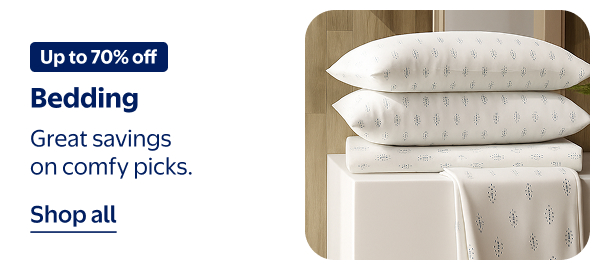 Up to 70% off - Bedding - Great savings on comfy picks.