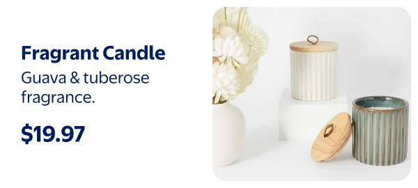 Fragrant Candle - Guava & tuberose fragrance.