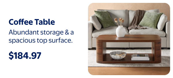 Coffee Table - Abundant storage & a spacious top surface.