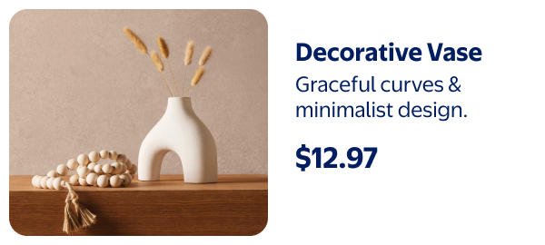 Decorative Vase - Graceful curves & minimalist design.