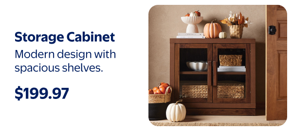 Storage Cabinet - Modern design with spacious shelves.