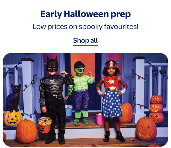 Early Halloween prep - Low prices on spooky favourites!