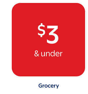 $3 & under - Grocery