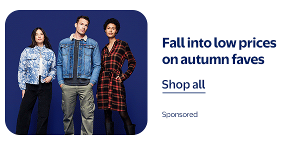 Fall into low prices on autumn faves - Sponsored