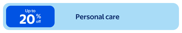 Up to 20% off - Personal care