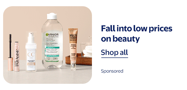 Fall into low prices on beauty - Sponsored