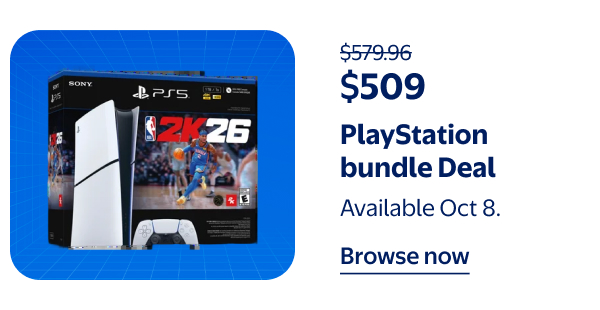 $509 - PlayStation bundle Deal - Available Oct 8.