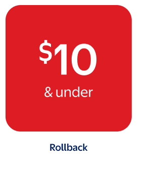 $10 & under - Rollback