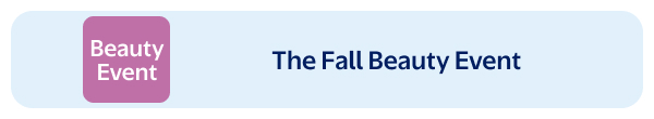 The Fall Beauty Event