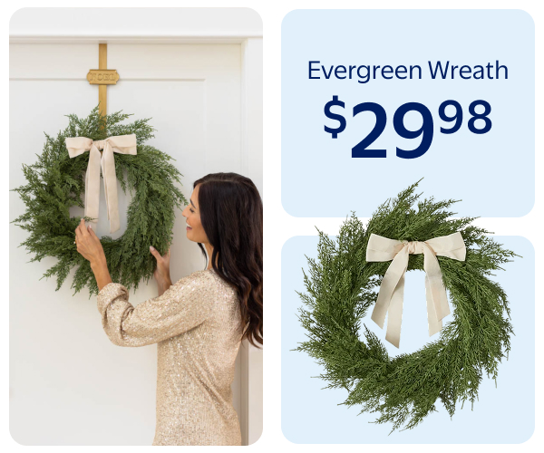 $29.98 - Evergreen Wreath