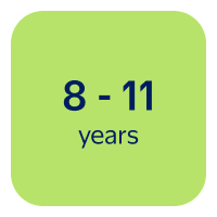 8 - 11 years