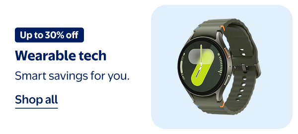 Up to 30% off - Wearable tech - Smart savings for you.