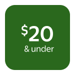 $20 & under