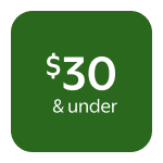 $30 & under