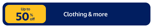 Up to 50% off - Clothing & more